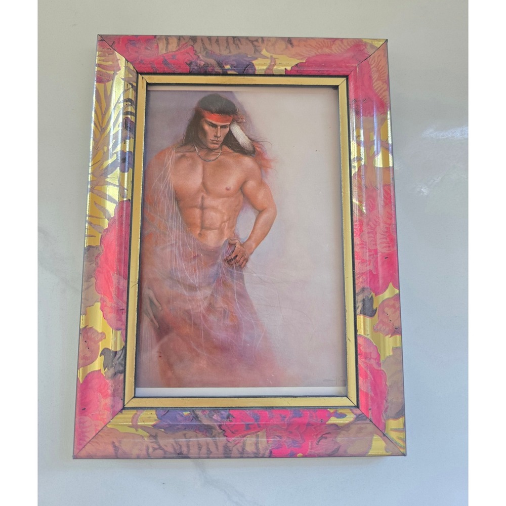 Framed Ozz Franca The Model Native American Art Print Leanin Tree